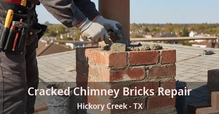 Cracked Chimney Bricks Repair Hickory Creek - TX