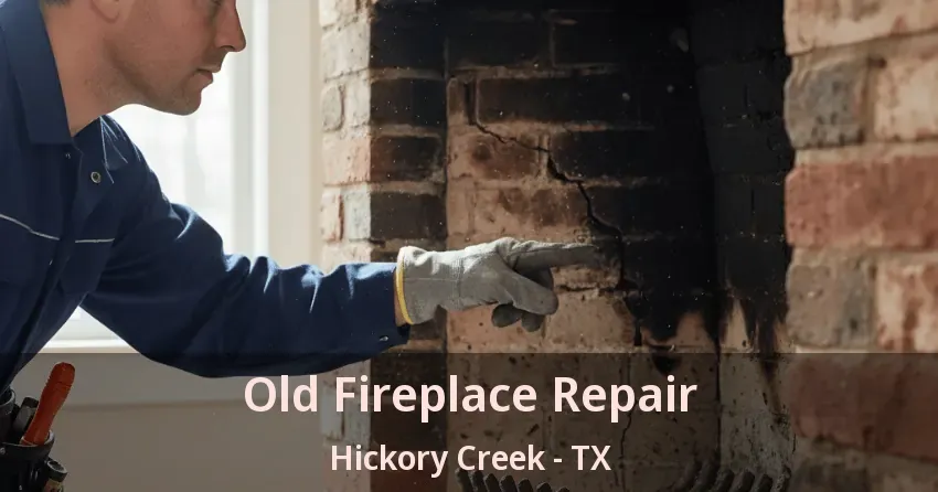 Old Fireplace Repair Hickory Creek - TX