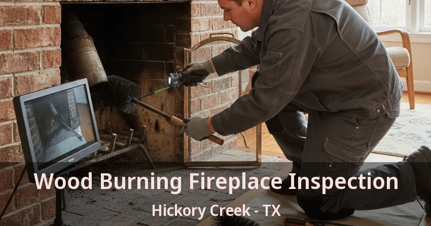 Wood Burning Fireplace Inspection Hickory Creek - TX